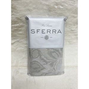 NEW Sferra GIAMINA 1 KING Sham Stone Jacquard $201